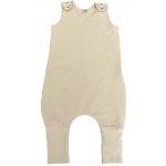 Egyszínű beige kamáslis tipegő hálózsák OEKO-TEX® pamut