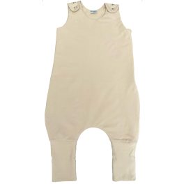   Egyszínű beige kamáslis tipegő hálózsák OEKO-TEX® pamut