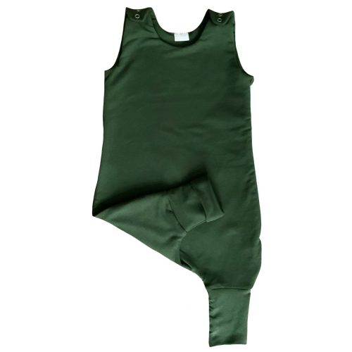  Egyszínű erdőzöld tipegő hálózsák