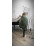  Egyszínű erdőzöld tipegő hálózsák